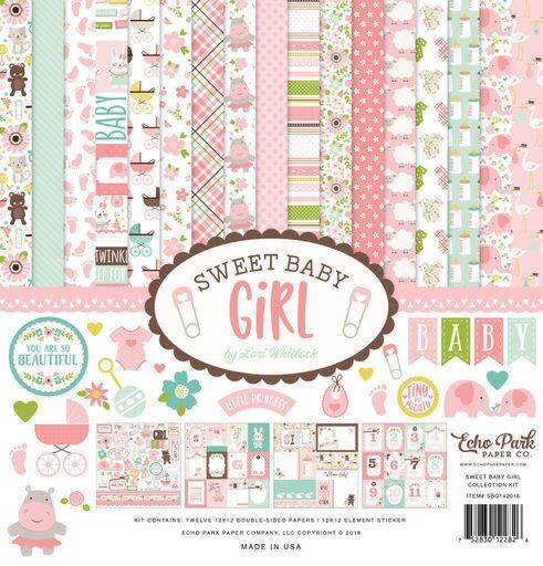 Echo Park Collection Kit 12&quot;X12&quot;-Sweet Baby Girl&quot;