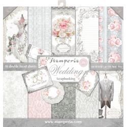 Stamperia Double-Sided Paper Pad 12&quot;X12&quot; 10/Pkg Wedding, 10 Designs/1 Each