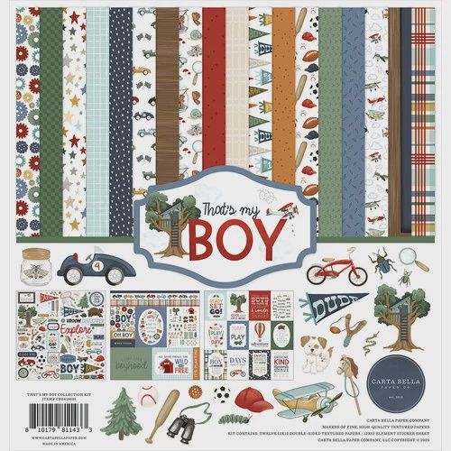 Carta Bella Collection Kit 12&quot;X12&quot; That&#39;s My Boy