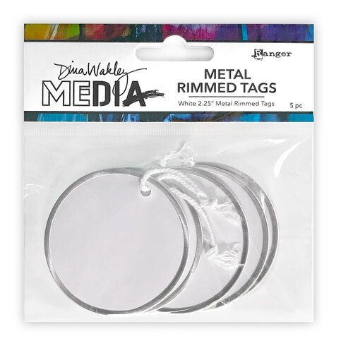 Ranger Ink - Dina Wakley Media - Metal Rimmed Tags - 2.25 inch