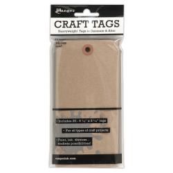 Ranger Kraft Craft Tags 20/Pkg #8, 6.25&quot;X3.125&quot;