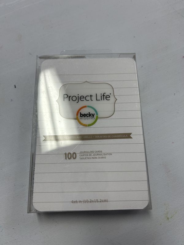 Project Life 4&quot;X6&quot; Cards 100/Pkg