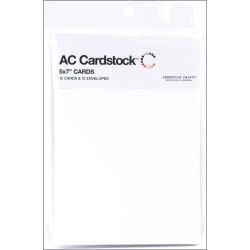 American Crafts A7 Cards W/Envelopes (5.25&quot;X7.25&quot;) 12/Pkg White