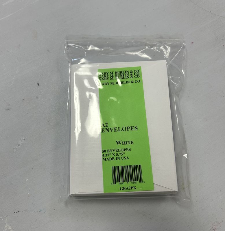 Gary Burlin – A2 – Envelopes – White (50 Pieces)