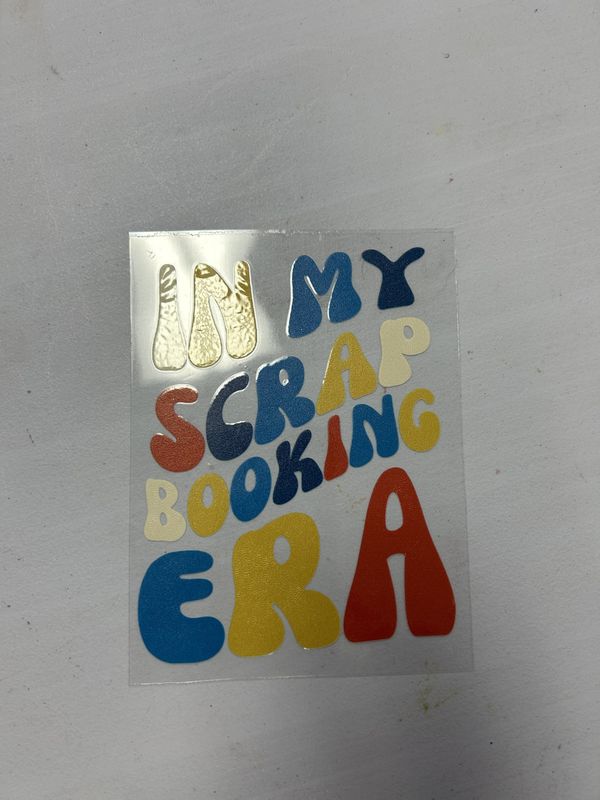 In My Scrapbooking Era Decal