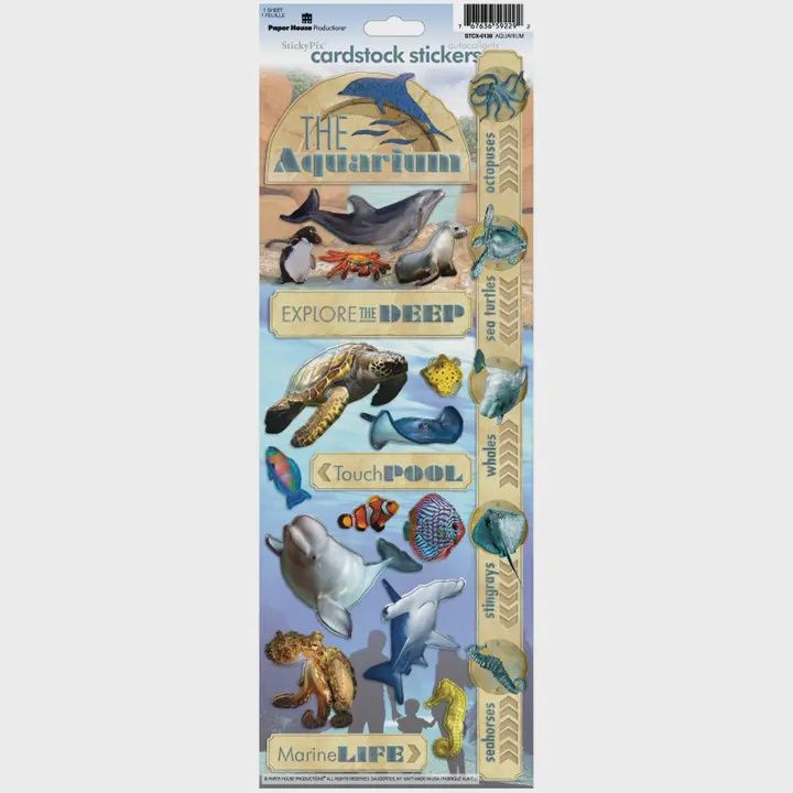 Aquarium Cardstock Stickers