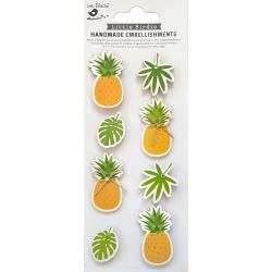 Little Birdie Sticker Embellishment 8/Pkg Hawaiian