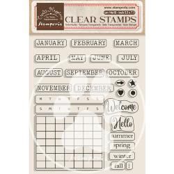 Create Happiness Christmas Plus Clear Stamps Christmas Calendar, Monthly