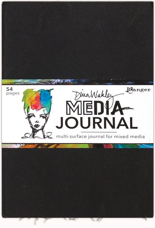 Dina Wakley Media Journal 10&quot;X14.25&quot;-Black