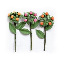 Little Birdie Berry Branch 3/Pkg Boho Vibes