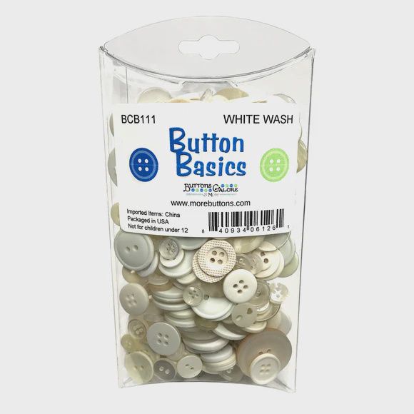 Button Basics White Wash