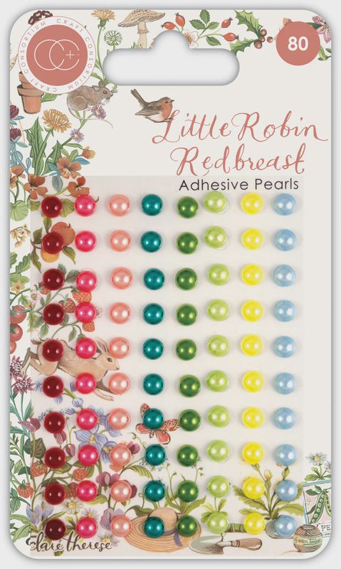 Craft Consortium Little Robin Redbreast - Adhesive Pearls
