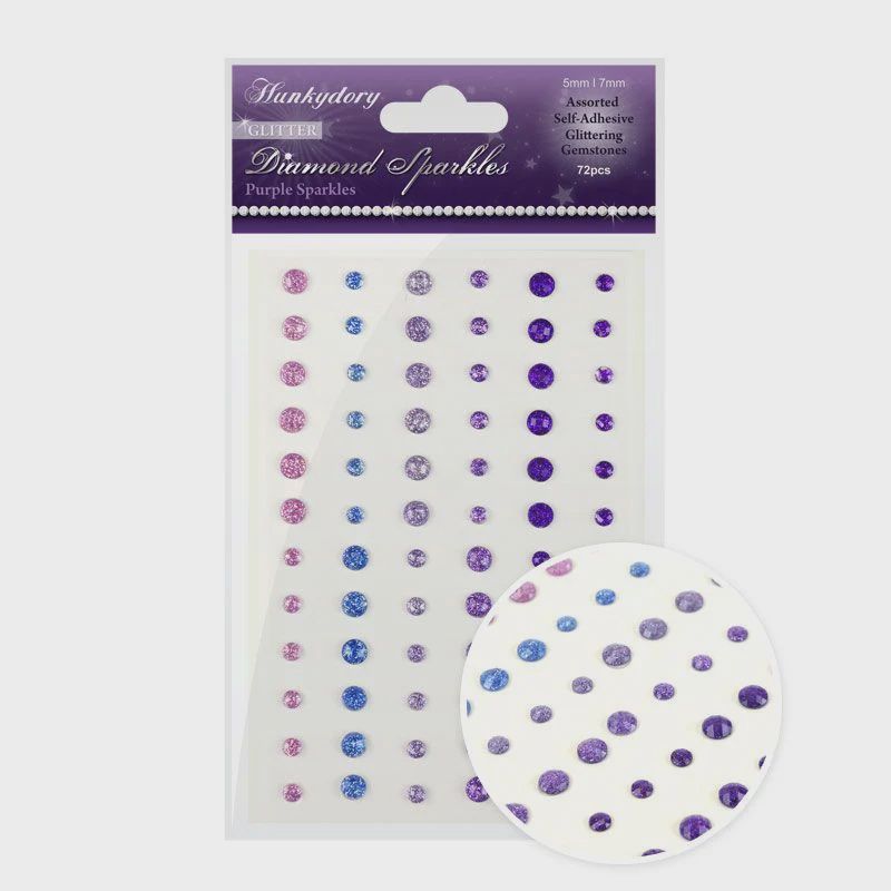 Diamond Sparkles Glitter Gemstones Purple Sparkles