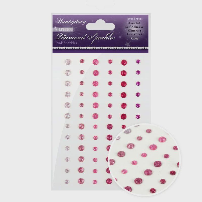 Diamond Sparkles Glitter Gemstones Pink Sparkles