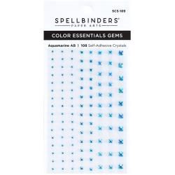 Spellbinders Color Essentials Gems 108/Pkg Aquamarine