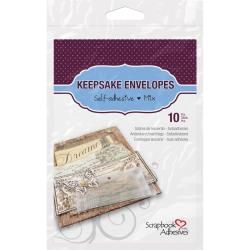 Scrapbook Adhesives Keepsake Envelopes 10/Pkg Assorted Sizes