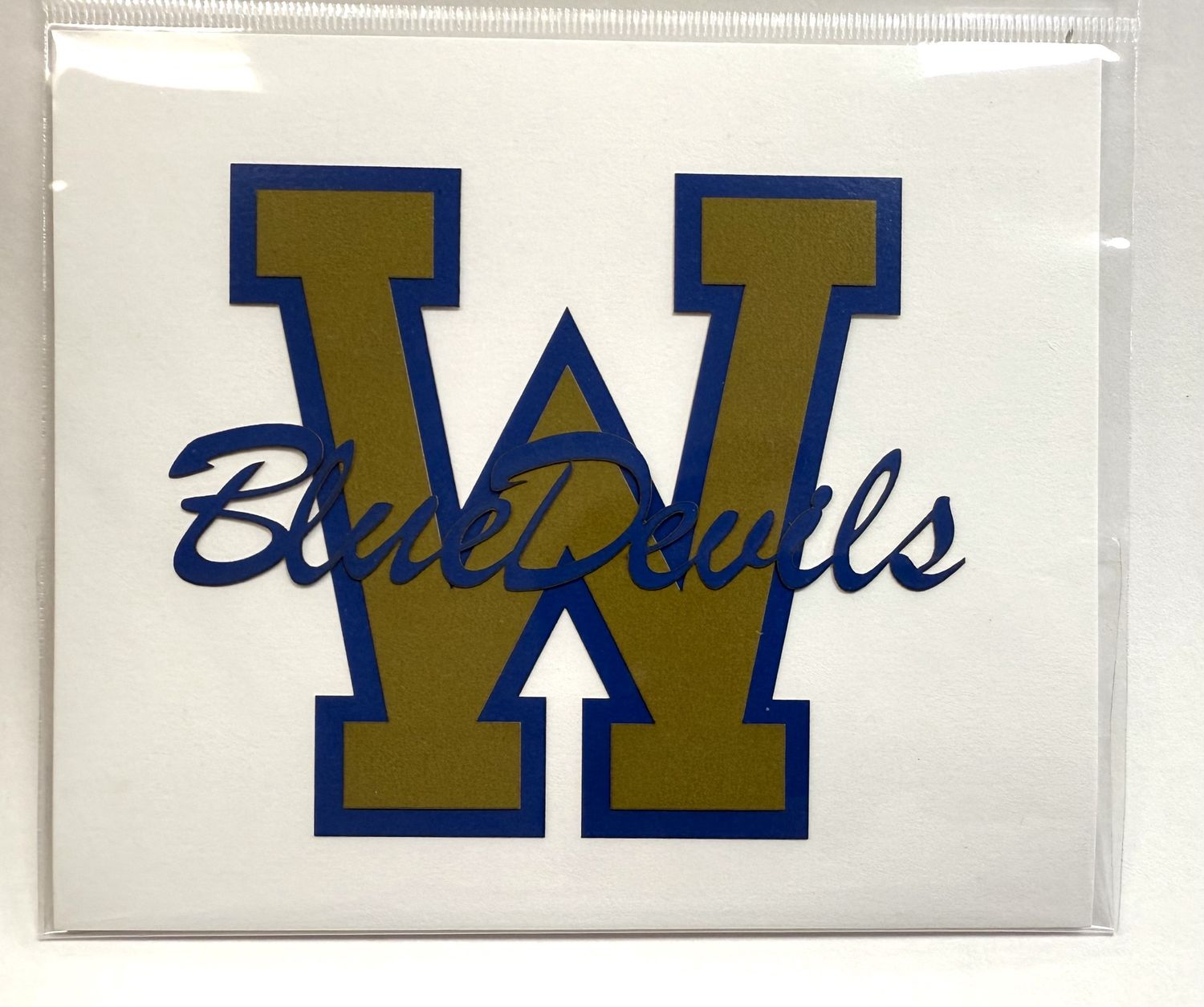 Wickliffe Blue Devils Jumbo Laser Cut