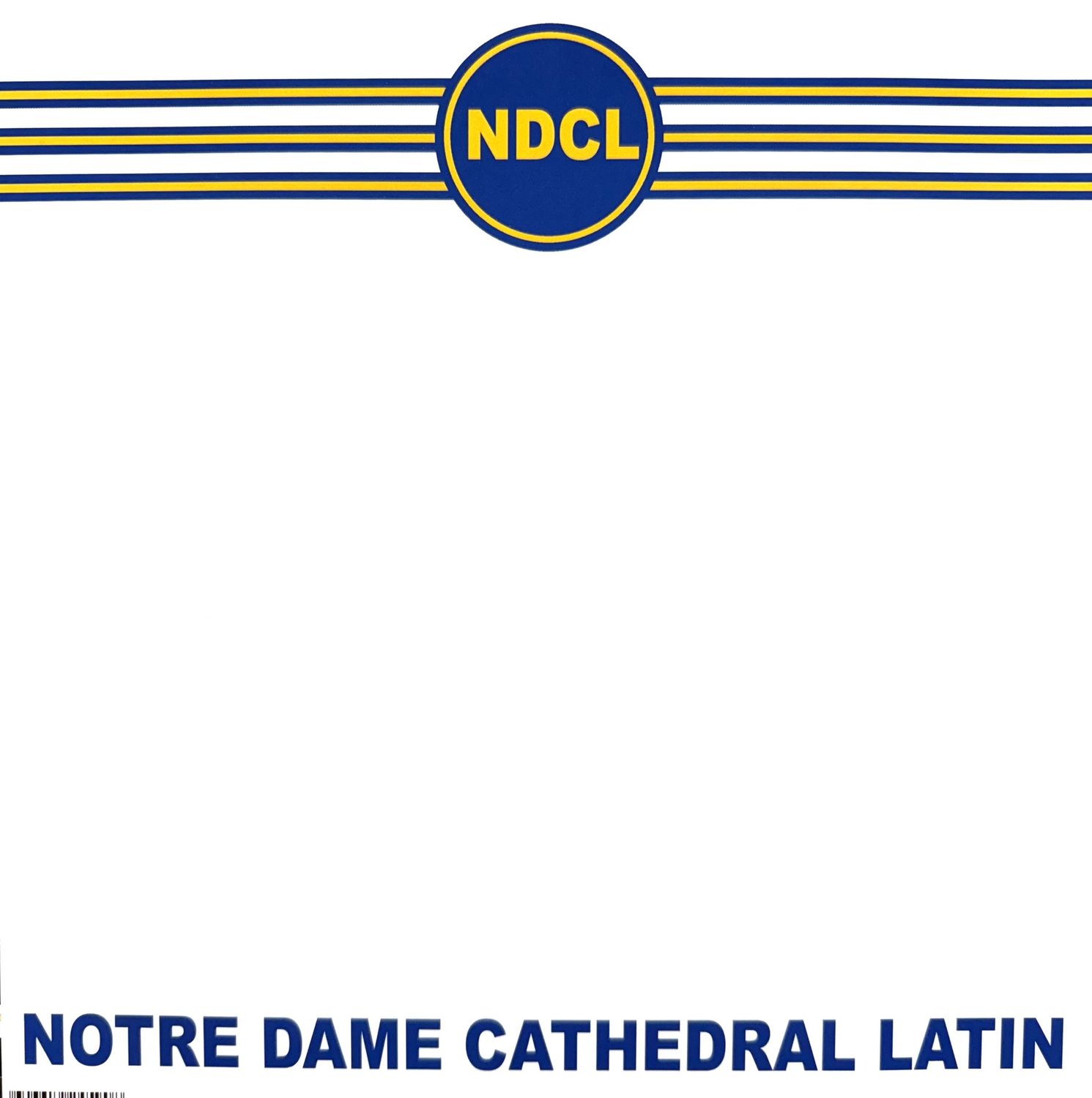 Notre Dame Cathedral Latin Border Brand 12x12 Paper