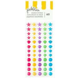 Pebbles Fun In The Sun Enamel Dots 60/Pkg