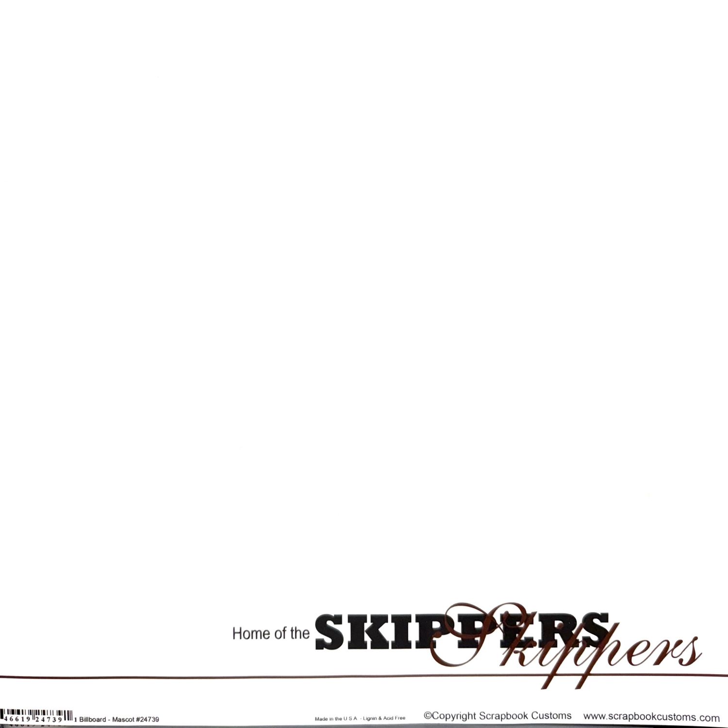 Perry Skippers Billboard 12x12 Paper