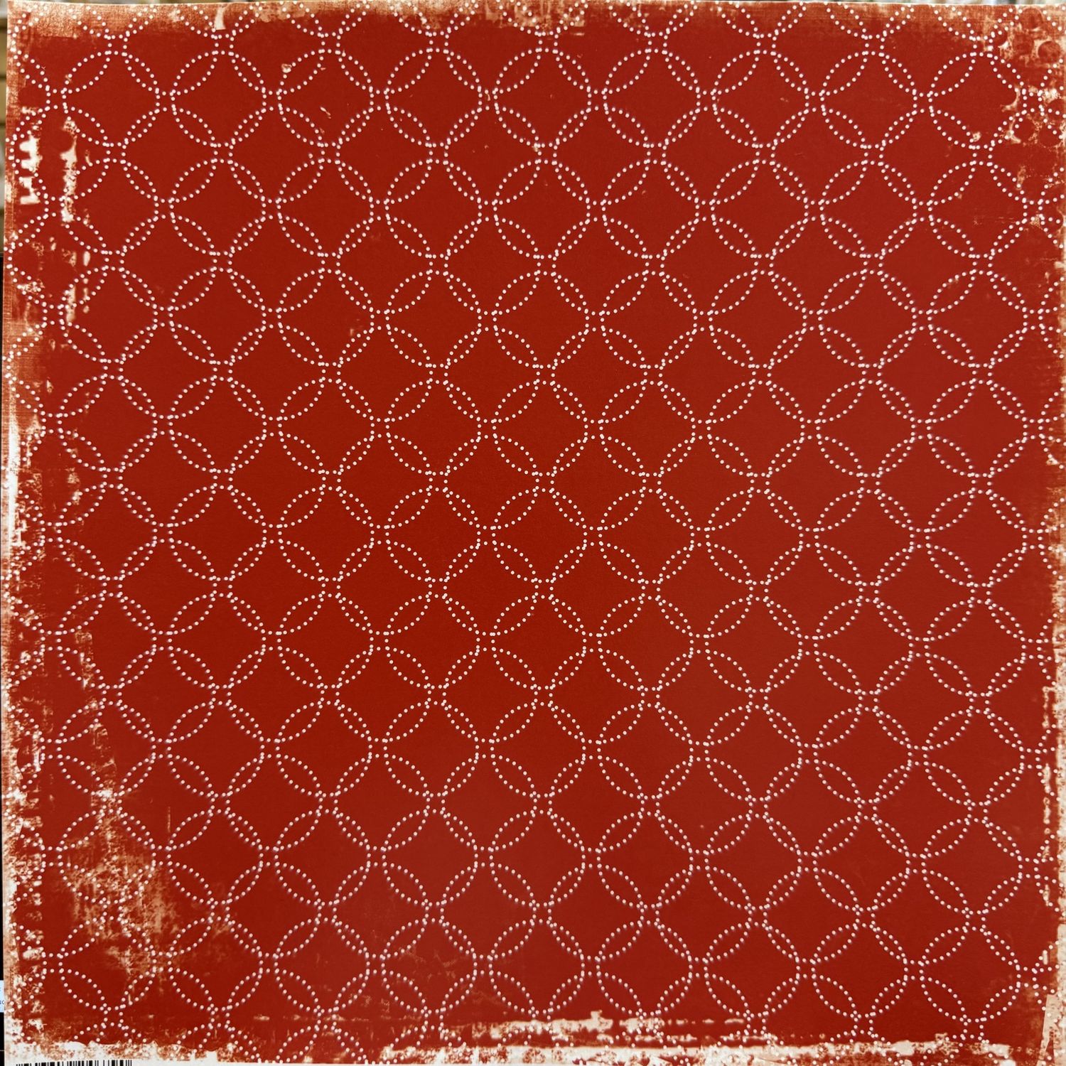 Red Gray School Colors DS Circle Dots 12x12 Paper