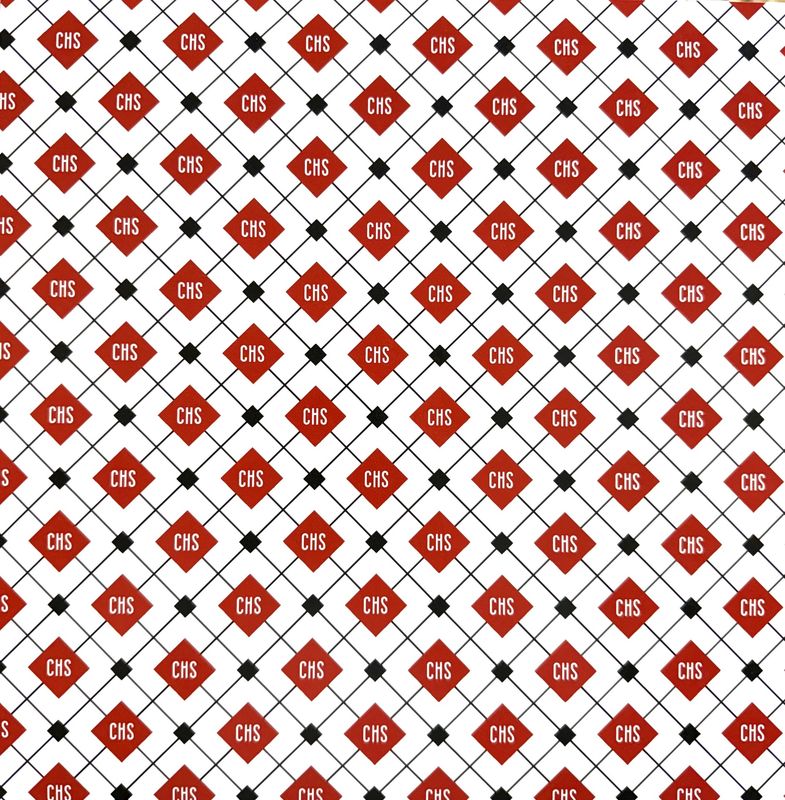 Chardon CHS Argyle Initials 12x12 Paper