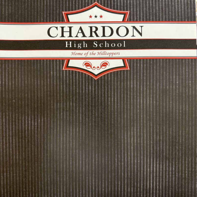 Chardon High School Banner 12x12 Paper