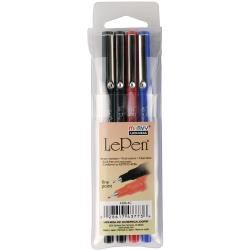 Uchida Le Pen .03mm Point 4/Pkg Basic