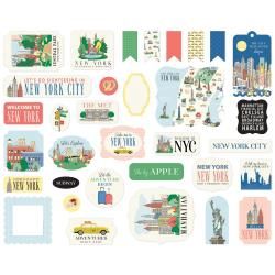 Carta Bella Cardstock Ephemera Icons, New York City