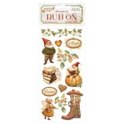 Stamperia Whispering Woods Rub-On 4&quot;X8.5&quot; Gnome
