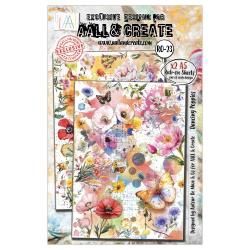 AALL And Create A5 Rub-Ons Dancing Poppies