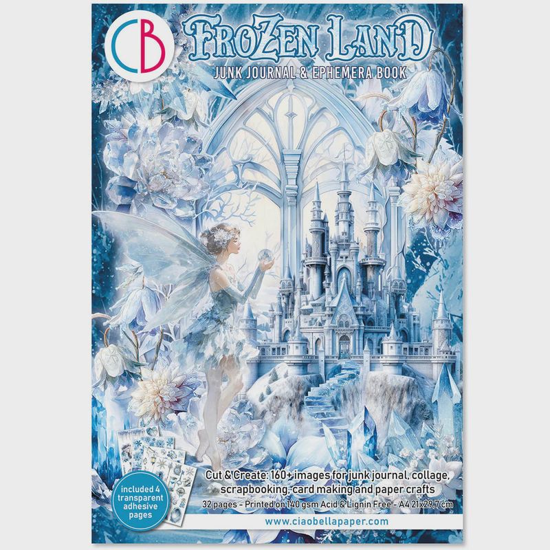 Frozen Land Junk Journal Ephemera Book A4 32/Pkg