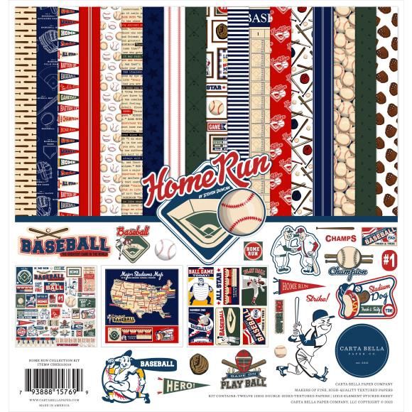 Carta Bella Collection Kit 12&quot;X12&quot; Home Run