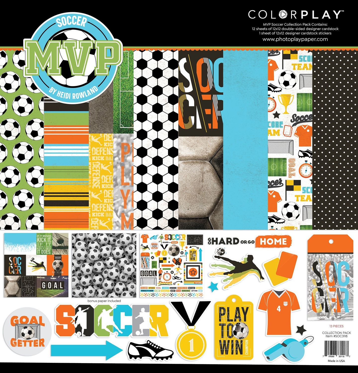 PhotoPlay MVP Soccer 12&quot;x12&quot; Collection Kit
