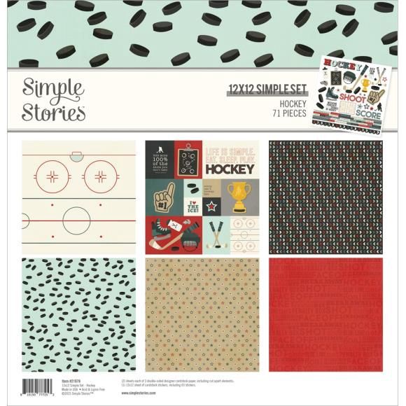 Simple Stories Collection Kit 12&quot;X12&quot; Hockey