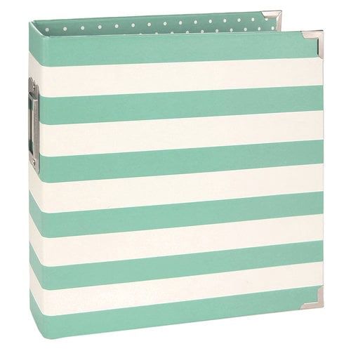 Simple Stories - SNAP Studio Collection - Designer Binder - Robins Egg Stripe