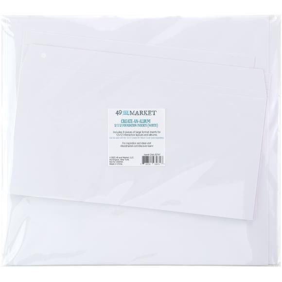 49 And Market Create-An-Album Foundation Inserts 12&quot;X12&quot;