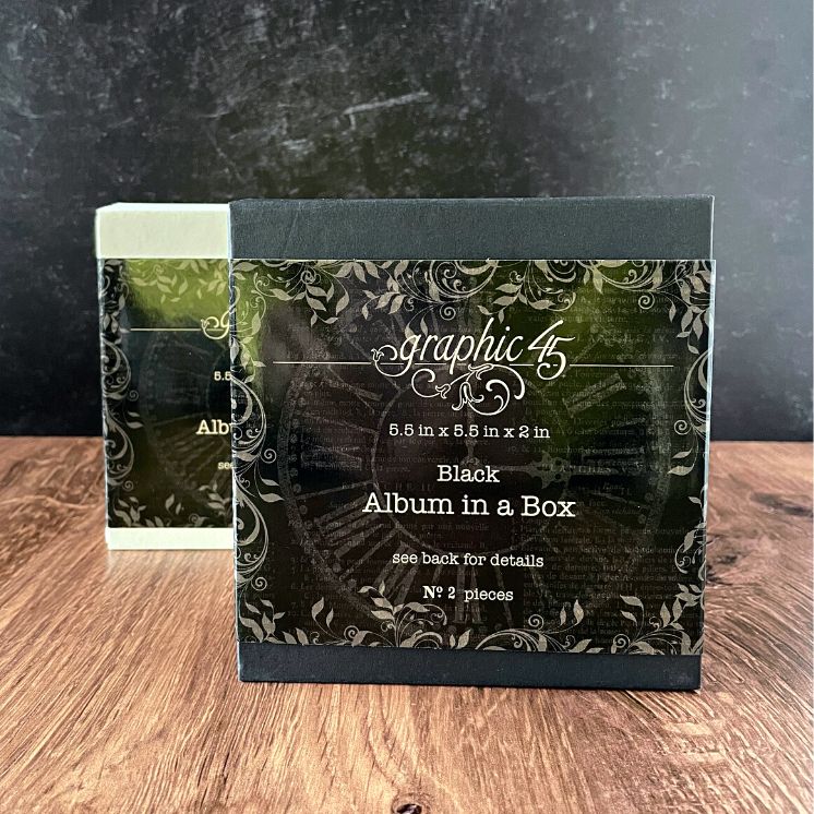 Graphic 45 Album in a Box Black