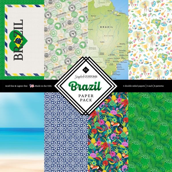 Brazil Paper Pack 12x12 DS