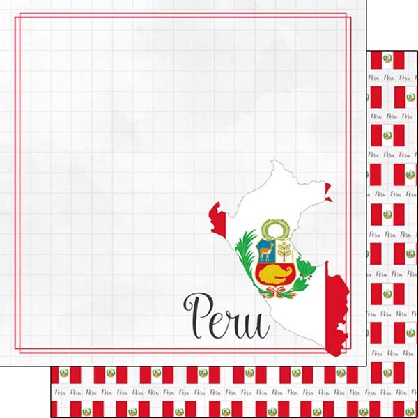 Peru Adventure Border Double-Sided Paper 12 x 12
