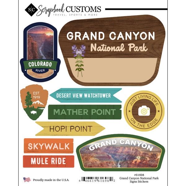 Grand Canyon National Park Signs Stickers