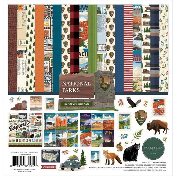 Carta Bella Collection Kit 12&quot;X12&quot; National Parks