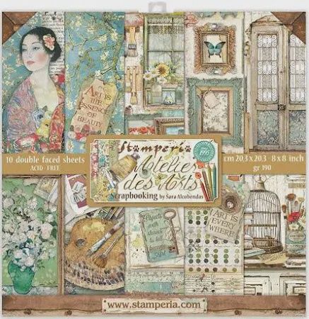 Stamperia Atelier Des Arts Double-Sided Paper Pad