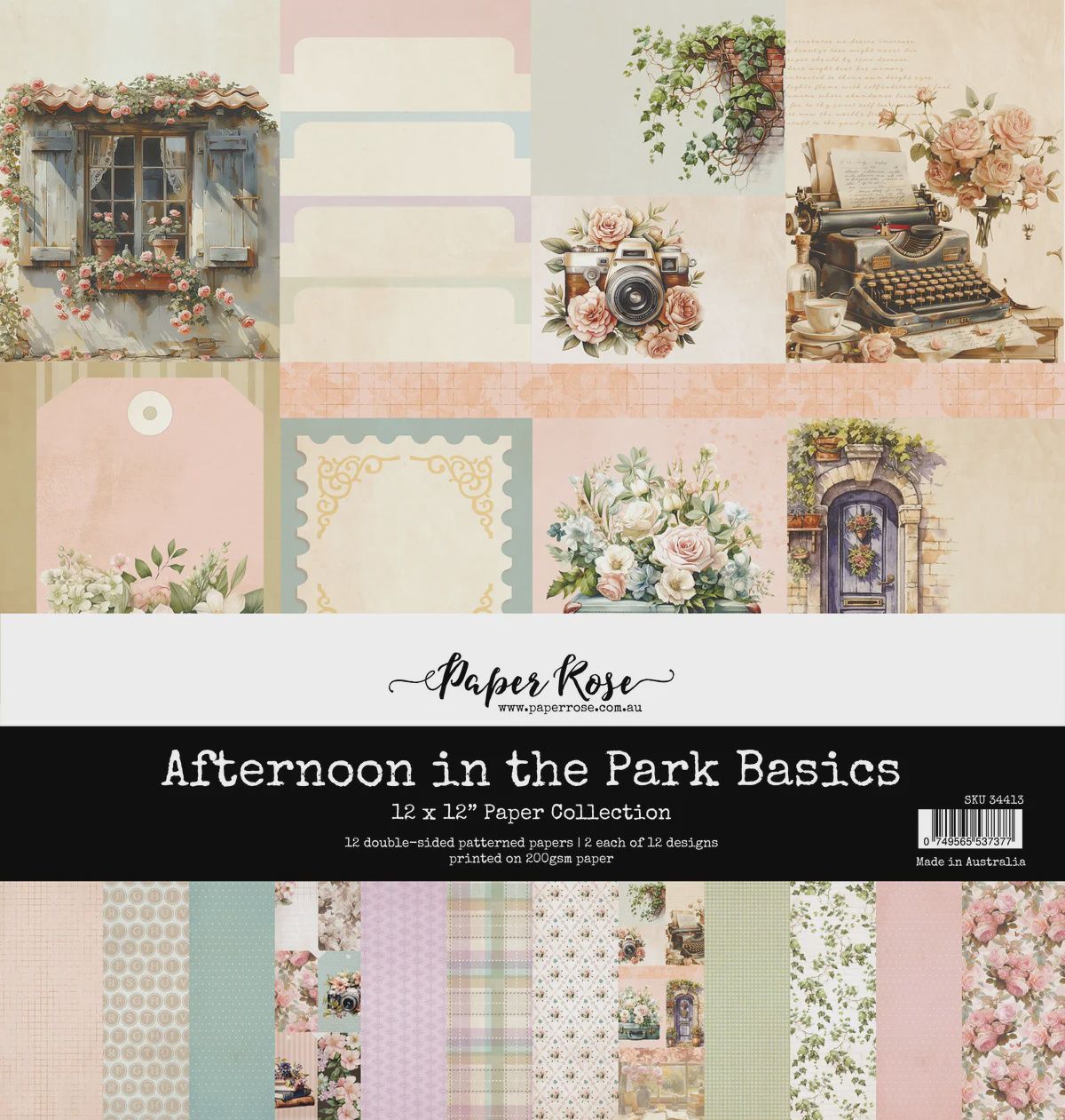 Afternoon in the Park Basics 12x12 Paper Collection