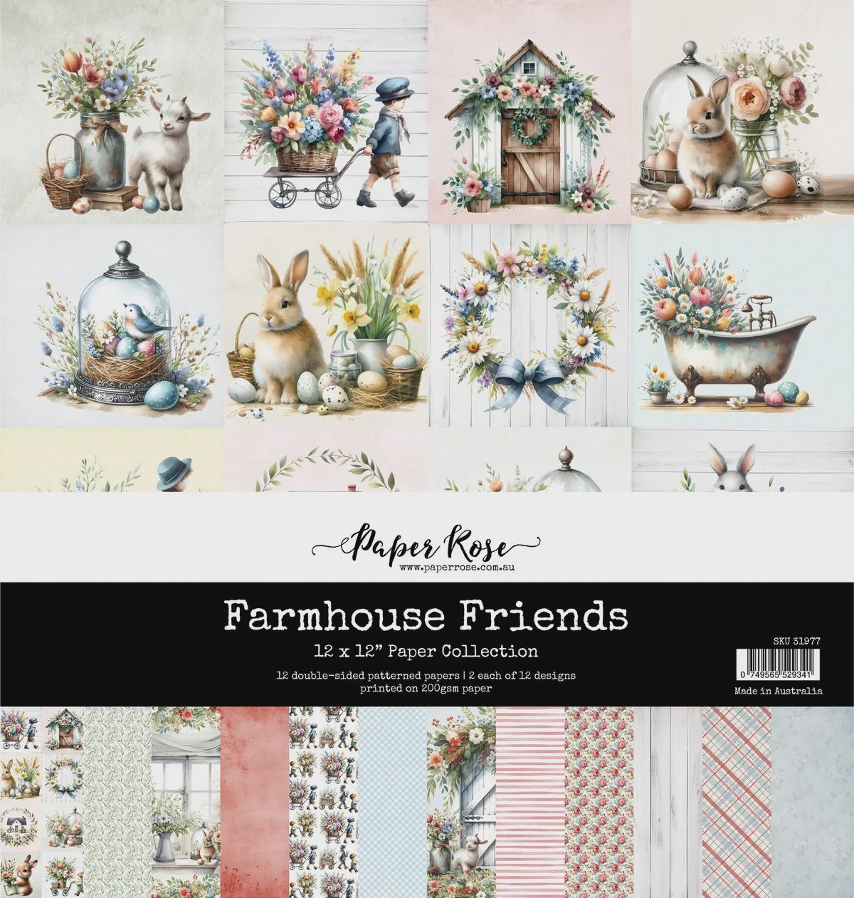 Farmhouse Friends 12x12 Paper Collection