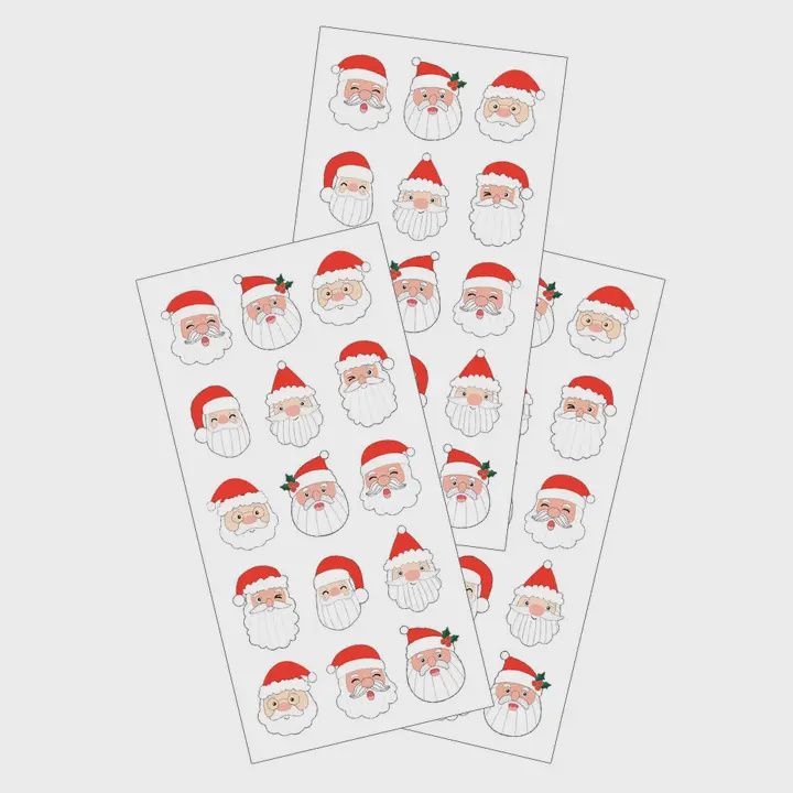 Stickers - Santa Claus Faces