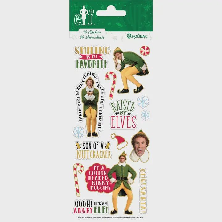 Decorative Stickers - Elf - Fun Phrases