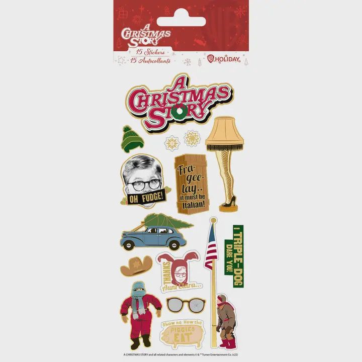 Decorative Stickers - A Christmas Story Enamel Sticker