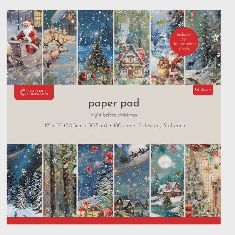 Crafter&#39;s Companion The Night Before Christmas12&quot; x12&#39; Pad