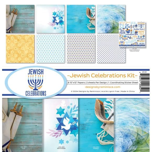 Reminisce Collection Kit 12&quot;X12&quot; Jewish Celebrations